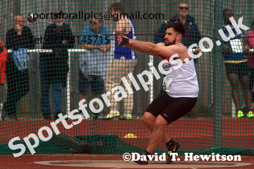 Senior Mens hammer, 2024 Northern Senior and Under-20s Track and Field Champs, Middlesbrough.  Photo: David T. Hewitson/Sports for All Pics